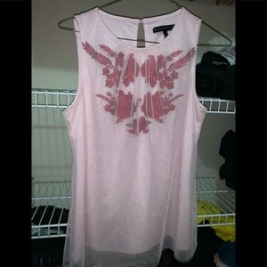 Pink tool floral blouse